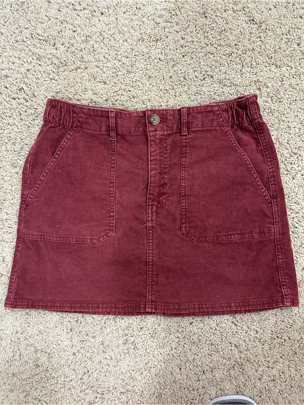 American Eagle Outfitters Corduroy Mini Skirt - Wine